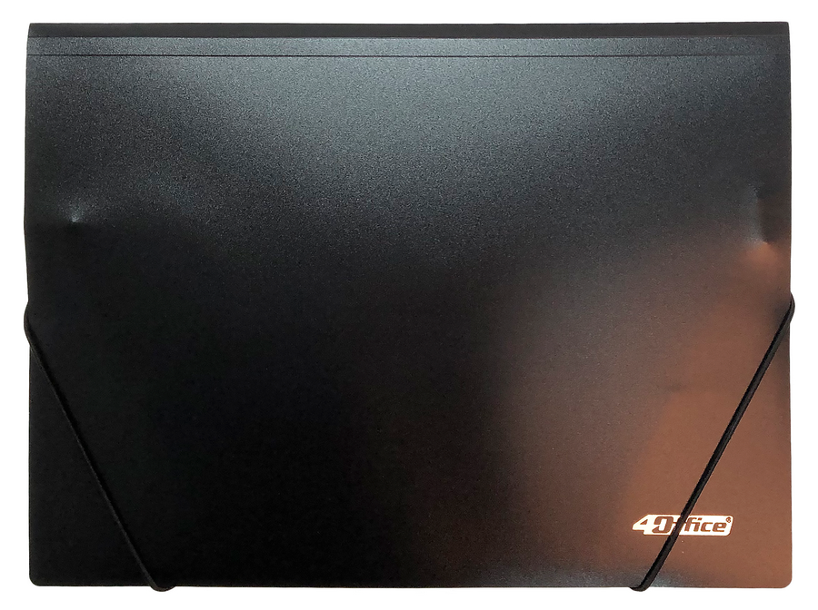 Папка на гумках 4OFFICE (4-244-09), поліпропілен, 500мкм, A4, 150 аркушів